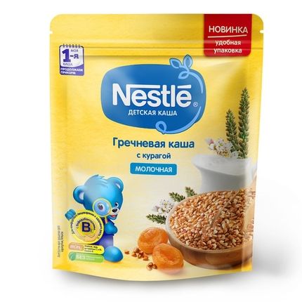 Nestle® Молочная гречневая каша с курагой, 220гр