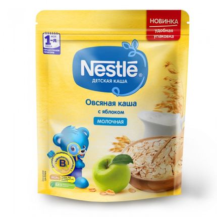Nestle® Молочная овсяная каша с яблоком, 220гр