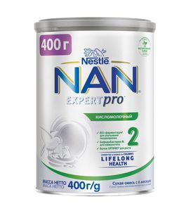 NAN® Кисломолочный 2 Сухая кисломолочная смесь для детей с 6 месяцев, 400гр