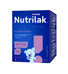 Nutrilak Premium Безлактозный 600г с 0 месяцев