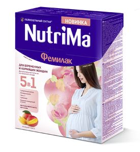 NutriMa Фемилак со вкусом манго для беременных и кормящих 350г
