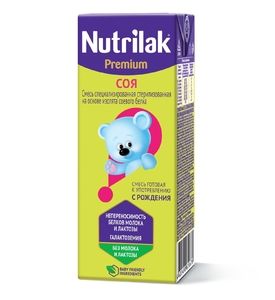 Смесь Nutrilak Premium Соя готовая к употреблению 0+ 200 мл