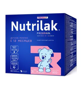 Nutrilak Premium 3 Смесь молочная 900г с 12месяцев