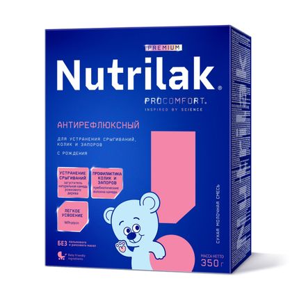 Смесь сухая молочная Nutrilak Premium Антирефлюксный, 350гр