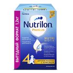 Детское молочко Nutrilon Premium 4, 18+ мес., картон 1200г