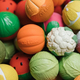 Oli&Carol Fruit Salad Baby Sensory Balls, набор тактильных мини-мячиков «Фруктовый салат»