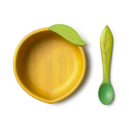 Oli&Carol Lou the Lemon, тарелка и ложка «Лимон»