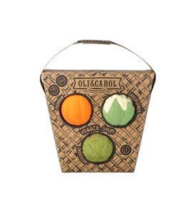 Oli&Carol Veggie Soup Baby Sensory Balls, набор тактильных мини-мячиков «Овощной супчик»