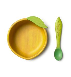 Oli&Carol Lou the Lemon, тарелка и ложка «Лимон»