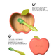 Oli&Carol Pepa the Apple, тарелка и ложка «Яблоко»