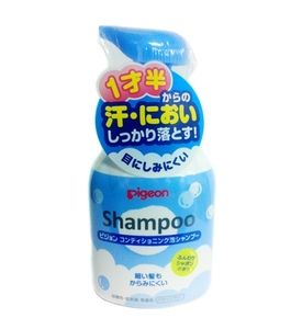Шампунь-пенка PIGEON "Baby Shampoo" с ароматом свежести от 1 года, флакон-дозатор, 350 мл.