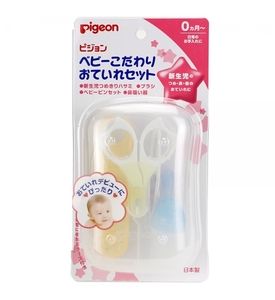 PIGEON Набор детский для ухода за ногтями, носом и волосами 0+