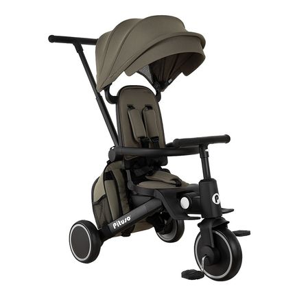 PITUSO Велосипед трехколесный Leve Pro с сумкой, Khaki