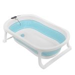 PITUSO FG1163-Blue Детская ванна складная встроенный термометр Голубой 75,5*46*21 см