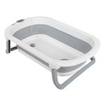 PITUSO FG1177-Grey Детская ванна складная встроенный термометр Серый 75*46.5*20 см