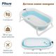 PITUSO FG1163-Blue Детская ванна складная встроенный термометр Голубой 75,5*46*21 см