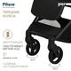 PITUSO коляска детская PERA Black New/carbon/PU