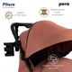 PITUSO коляска детская PERA Coffee/carbon/PU