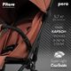 PITUSO коляска детская PERA Coffee/carbon/PU