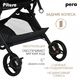 PITUSO коляска детская PERA Black New/carbon/PU