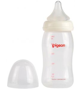 Бутылочка для кормления Pigeon Перистальтик Плюс, с широким горлом (240мл)
