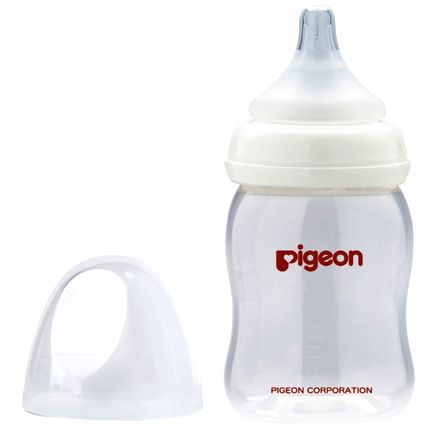 Бутылочка для кормления Pigeon Перистальтик Плюс, с широким горлом (160мл)