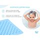 ROXY-KIDS Антискользящий резиновый коврик для ванны синий 34х74 см BM-3474-B