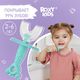 ROXY-KIDS Зубная щетка-массажер "Крабик" с футляром, цвет голубой