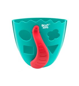 Roxy Kids Органайзер-сортер DINO для игрушек и банных принадлежностей. Цвет мятный.