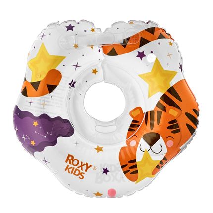 ROXY-KIDS Надувной круг на шею для купания малышей Tiger Star