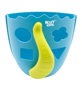 Roxy-kids Органайзер-сортер DINO для игрушек и банных принадлежностей. Цвет голубой RTH-001B