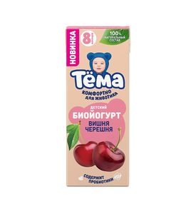 ТЕМА Биойогурт вишня черешня 2,5% 210г. ТЕМА Биойогурт вишня черешня 2,5% 210г.